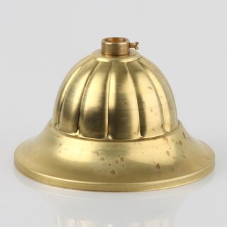 Lampen Baldachin &ndash; Metall Messing roh,  99 mm  H 55 mm, fr 10er Pendelrohr