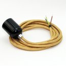 Textilkabel Lampenpendel gold mit E27 Bakelit Fassung...