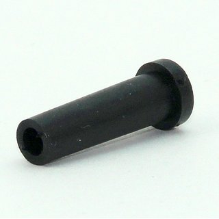 Knickschutz-Tlle Lnge 23mm Durchgang 3,5mm schwarz mit Haltewulst