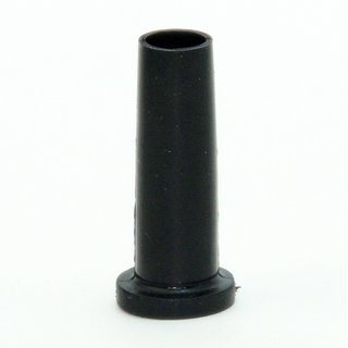 Knickschutz-Tlle Lnge 30mm Durchgang 6,5mm schwarz mit Haltewulst