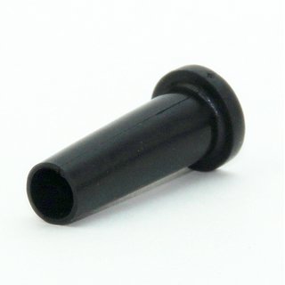 Knickschutz-Tlle Lnge 30mm Durchgang 6,5mm schwarz mit Haltewulst