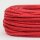Textilkabel Stoffkabel rot metallic 3-adrig 3x0,75 Gummischlauchleitung 3G 0,75 H03VV-F textilummantelt