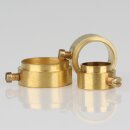 Lampen Leuchten Stellring Messing mit Nietansatz für...