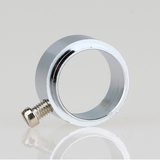 Lampen Leuchten Stellring verchromt mit Nietansatz fr 13 mm Pendelrohr mit M3 Feststellschraube