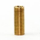 M8x1 Lampen-Gewinderohr Messing roh – 20 mm Länge,...