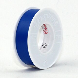PVC Elektro-Isolierband 15 mm x 10 m &ndash; blau &ndash; Coroplast