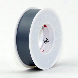PVC Elektro-Isolierband 15 mm x 10 m &ndash; grau &ndash; Coroplast