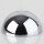 Lampen Baldachin Metall verchromt 50 × 100 mm mit transparentem Kunststoff-Zugentlaster
