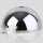 Lampen Baldachin Metall verchromt 50 × 100 mm mit transparentem Kunststoff-Zugentlaster