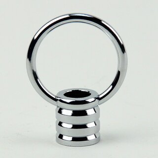 Ringnippel Metall verchromt M10x1 Innengewinde &ndash; beweglicher Bgel,  27 mm