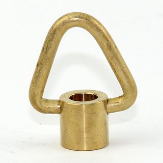 Ringnippel Messing roh M10x1 Innengewinde &ndash; beweglicher Bgel dreieckig,  29 mm