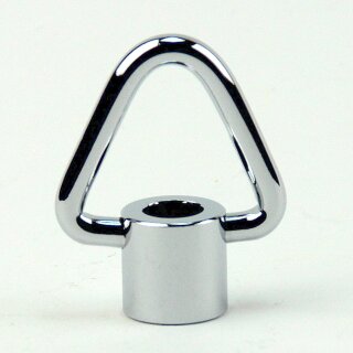 Ringnippel Metall verchromt M10x1 Innengewinde – beweglicher Bügel dreieckig, Ø 29 mm