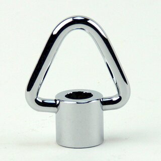 Ringnippel Metall verchromt M10x1 Innengewinde &ndash; beweglicher Bgel dreieckig,  29 mm