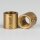 M13x1 Messing Verbindungsmuffe – Gewinde-Adapter, roh unbehandelt, 18 mm, mit 2x M4 Quergewinde