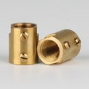 M10x1 Messing Verbindungsmuffe &ndash; Gewinde-Adapter,...
