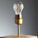 E27 Metall Fassungshülse 48x35 Zierhülse Messing roh unbehandelt Emmaaufsatz