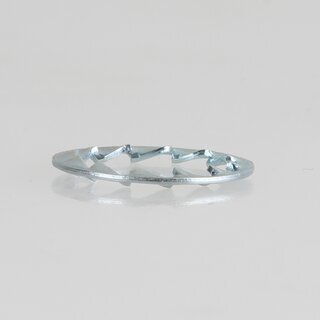 Fcherscheibe 15x10,5x0,5 mm &ndash; Metall, verzinkt (fr M10 Gewinderohr)