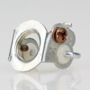 M13x1 Isolieraufhänger für Lampen – Leuchten- & Pendelrohr-Aufhänger verzinkt mit Erdung und beweglichem Bügel