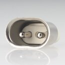 Warmgerte Gerte-Einbaustecker Metall 2-polig 6mm Stifte...