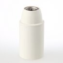 E14 Thermoplast-Lampenfassung wei mit Glattmantel und...