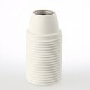 E14 Thermoplast-Lampenfassung wei mit Auengewinde und...