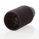 E14 Thermoplast-Lampenfassung schwarz mit Außengewinde und M10x1 Innengewinde