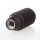 E14 Thermoplast-Lampenfassung schwarz mit Außengewinde und M10x1 Innengewinde