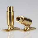 Lampen Dreh Kippgelenk Messing M10x1 IG mit Lasche 16x48 mm