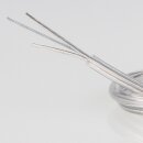 PVC-Lampenkabel transparent 2-adrig 2x0,75 mm² mit integriertem Stahlseil – Meterware