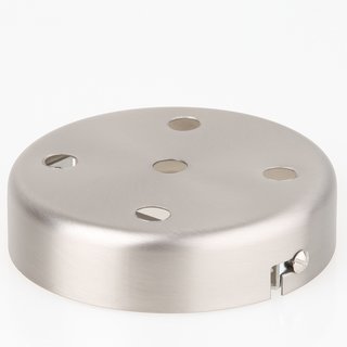 Lampen Metall Baldachin 100x25mm edelstahloptik fr 5 Lampenpendel