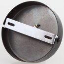 Lampen Metall Baldachin 110x28mm schwarz für 1...