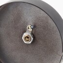 Lampen Metall Baldachin 110x28mm schwarz für 1 Lampenpendel mit Zugentlaster