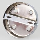 Lampen Zier-Baldachin Metall verchromt 100x25 mm für...