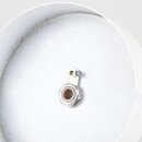 Lampen Metall Baldachin 110x28mm weiß für 1 Lampenpendel mit Zugentlaster