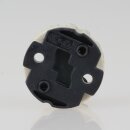 GU10 Hochvolt-Lampenfassung mit Steckkontakt – Porzellan, temperaturbeständig bis 250 °C Steckkontakt auf der Rückseite