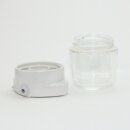 E27 Porzellan-Deckenleuchte Lisilux IP54 mit klarem Zylinderglas 75W 130x95 mm