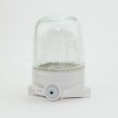 E27 Porzellan-Deckenleuchte Lisilux IP54 mit klarem...