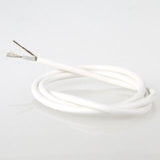 Niedervolt Silikon-Leuchtenkabel wei 2x0,50 mm (SICSI) &ndash; Meterware