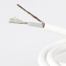 Niedervolt Silikon-Leuchtenkabel weiß 2x0,50...