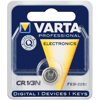 CR1/3N Varta Knopfzelle 3V Lithium Batterie 170 mAh (6131)