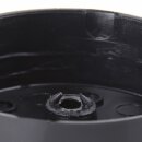 Lampen Verteiler-Baldachin-Set – Kunststoff schwarz, Ø 70 mm, Höhe 25 mm, seitlich 6 Loch-Optionen