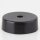 Lampen Verteiler-Baldachin-Set – Kunststoff schwarz, Ø 70 mm, Höhe 25 mm, seitlich 6 Loch-Optionen