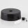 Lampen Verteiler-Baldachin-Set – Kunststoff schwarz, Ø 70 mm, Höhe 25 mm, seitlich 6 Loch-Optionen