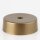 Lampen Verteiler-Baldachin-Set – Kunststoff gold, Ø 70 mm, Höhe 25 mm, seitlich 6 Loch-Optionen