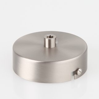 Lampen Metall Baldachin 80x25mm edelstahloptik fr 1 Lampenpendel mit  Zugentlaster