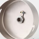 Lampen Metall Baldachin 80x25mm edelstahloptik für 1 Lampenpendel mit  Zugentlaster