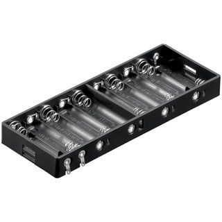 Batteriehalter für 10x Mignonzelle (AA) mit Lötanschluss