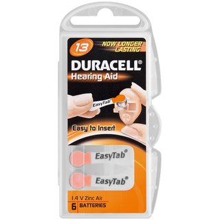 Duracell Hrgerte Batterie V13 (PR48/DA13) 6 Stck