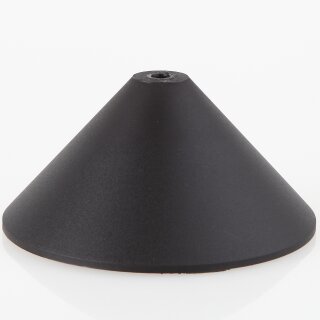 Lampen Baldachin Pyramidenform – Kunststoff schwarz, 118 × 57 mm