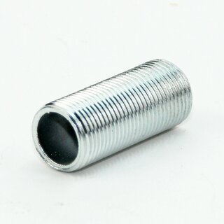 M13x1 Lampen-Gewinderohr Metall verzinkt &ndash; 30 mm Lnge, Auengewinde, fr Lampen- und Leuchtenbau